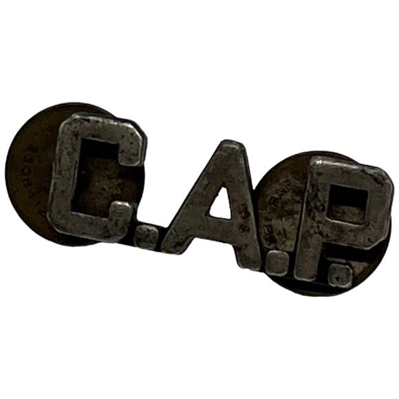 C.A.P. Captain Lapel Shirt Pin, Fair Condition, 3/8" x 1" - Picture 2 of 6